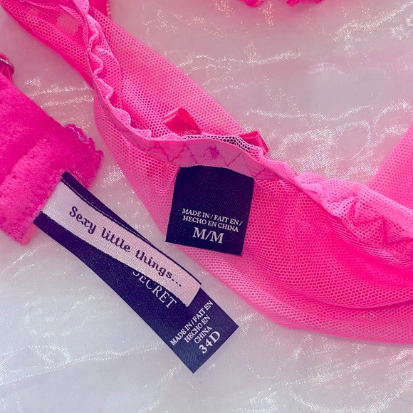 Victoria’s Secret Classic Candy Stripe 2 Pc Apron French Maid Boudoir Set - Picture 14 of 15